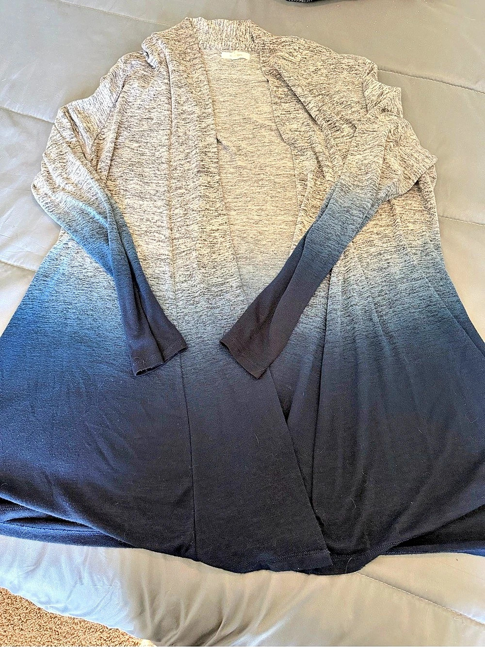 maurices Ombre Open Front Cardigan Size 2 Like New